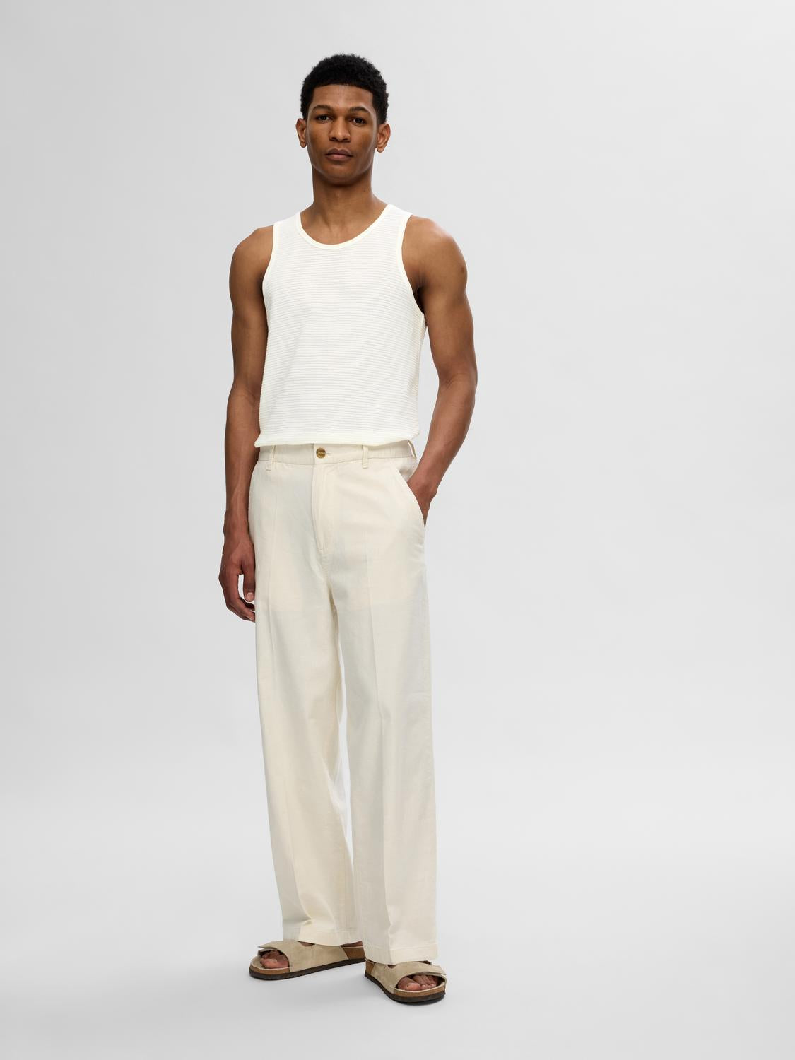 Stefan Tank Top - Hvit/ Egret